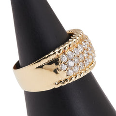 K18YG イエローゴールド ダイヤ1.50ct リング 指輪 メンズ 17.5号 【中古】