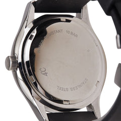 ヨンドシー 腕時計 クオーツ ブラック文字盤 ステンレススチール ラバー メンズ 4℃ 【中古】