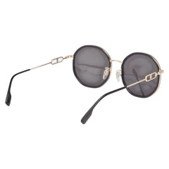 バーバリー TBロゴ サングラス B 3127-D ゴールド ブラック メタル プラスチック レディース BURBERRY 【中古】