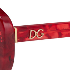 ドルチェアンドガッバーナ サングラス DG4248 レッド プラスチック レディース DOLCE&GABBANA 【中古】