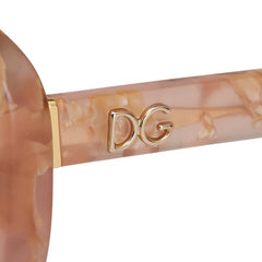 ドルチェアンドガッバーナ サングラス DG4248 ピンクベージュ ゴールド プラスチック レディース DOLCE&GABBANA 【中古】