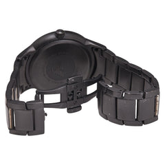 エンポリオ アルマーニ レナト 腕時計 AR-11184 クオーツ ブラック文字盤 ステンレススチール メンズ Emporio Armani 【中古】