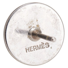 エルメス エクリプス ピアス シルバー ライトブルー メタル レディース HERMES 【中古】
