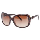 シャネル ココマーク リボン サングラス グラデーションレンズ 5171-A ブラウン プラスチック レディース CHANEL 【中古】