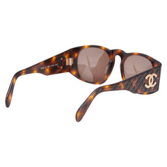 シャネル ココマーク マトラッセ サングラス 01450 ブラウン プラスチック レディース CHANEL 【中古】