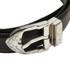 ルイ ヴィトン エピ サンチュール クラシック ベルト サイズ:110/44 M6833 ブラック レザー メンズ LOUIS VUITTON 【中古】