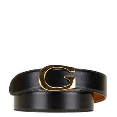 グッチ Gロゴ ベルト サイズ:70/28 036 519 ブラック ブラウン レザー レディース GUCCI 【中古】