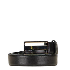 グッチ ロゴ ベルト サイズ:90/36 154630 ブラック レザー レディース GUCCI 【中古】