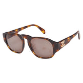 シャネル ココマーク サングラス 01452 ブラウン プラスチック レディース CHANEL 【中古】