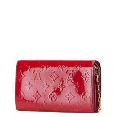 ルイ ヴィトン モノグラム ヴェルニ ポルトフォイユ サラ チェーン 長財布 M90087 ローズアンディアン パテントレザー レディース LOUIS VUITTON 【中古】