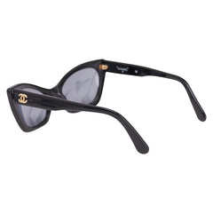 シャネル ココマーク サングラス キャッツアイ 01943 ブラック プラスチック レディース CHANEL 【中古】