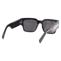 ドルチェアンドガッバーナ ロゴ サングラス スクエア DG6184 501/87 ブラック プラスチック レディース DOLCE&GABBANA 【中古】