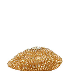 アンテプリマ ワイヤーバッグ ハート ハンドバッグ ブラウン ゴールド PVC レザー ビジュー レディース ANTEPRIMA 【中古】