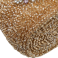 アンテプリマ ワイヤーバッグ フラワー ハンドバッグ ブラウン ゴールド シルバー PVC ビジュー レディース ANTEPRIMA 【中古】