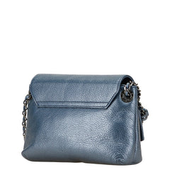 ヴィヴィアンウエストウッド オーブ チェーン ショルダーバッグ ブルー レザー レディース Vivienne Westwood 【中古】