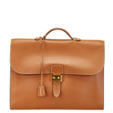 エルメス サックアデペッシュ38 ビジネスバッグ ブリーフケース ブラウン クシュベル レディース HERMES 【中古】