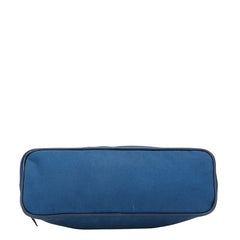 エルメス ボリードポーチ25 ポーチ 小物入れ ブルー ホワイト キャンバス レザー レディース HERMES 【中古】