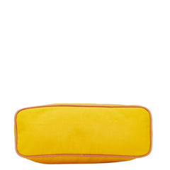 エルメス ボリードポーチ30 ポーチ 小物入れ イエロー キャンバス レザー レディース HERMES 【中古】