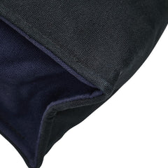 エルメス フールトゥ クラッチバッグ セカンドバッグ ネイビー ブラック キャンバス レディース HERMES 【中古】