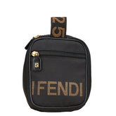 フェンディ ハンドバッグ ポーチ 小物入れ ブラック ブラウン キャンバス レディース FENDI 【中古】