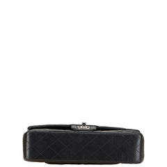 シャネル マトラッセ25 ダブルフラップ ココマーク チェーン ショルダーバッグ ブラック ラムスキン レディース CHANEL 【中古】