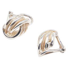 ティファニー ツイスト イヤリング シルバー ゴールド SV925 シルバー イエローゴールド コンビ レディース TIFFANY&Co. 【中古】