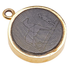 エルメス コロゾ ホース 馬柄 ペンダントトップ ゴールド メッキ レディース HERMES 【中古】