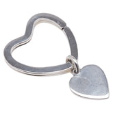 ティファニー オープンハート チャーム キーリング キーホルダー シルバー SV925 シルバー レディース TIFFANY&Co. 【中古】