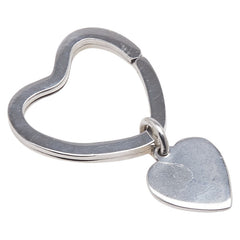 ティファニー オープンハート チャーム キーリング キーホルダー シルバー SV925 シルバー レディース TIFFANY&Co. 【中古】