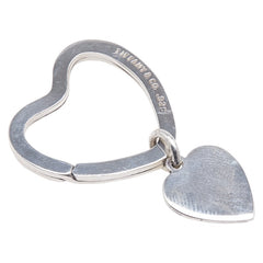 ティファニー オープンハート チャーム キーリング キーホルダー シルバー SV925 シルバー レディース TIFFANY&Co. 【中古】