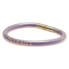 シャネル スポーツライン ロゴ ブレスレット パープル クリア ビニール レディース CHANEL 【中古】
