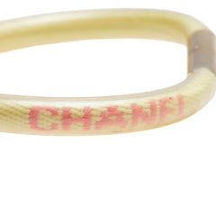 シャネル スポーツライン ロゴ ブレスレット イエロー クリア ビニール レディース CHANEL 【中古】