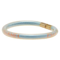 シャネル スポーツライン ロゴ ブレスレット ライトブルー クリア ビニール レディース CHANEL 【中古】