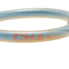 シャネル スポーツライン ロゴ ブレスレット ライトブルー クリア ビニール レディース CHANEL 【中古】