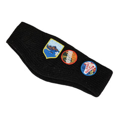 ルイ ヴィトン ワッペン ヘアバンド M71107 ブラック マルチカラー ウール レディース LOUIS VUITTON 【中古】