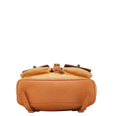 グッチ バンブー リュック バックパック 003 58 0016 ブラウン レザー スウェット レディース GUCCI 【中古】