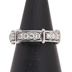 ヴァンドーム Pt950 プラチナ ダイヤ0.40ct リング 指輪 レディース VANDOME 9号 【中古】