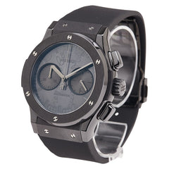 ウブロ × ベルルッティ BERLUTI クラシックフュージョン スクリット 腕時計 521.CM.0500.VR.BER17 自動巻き ブラック文字盤 セラミック ラバー メンズ HUBLOT 【中古】