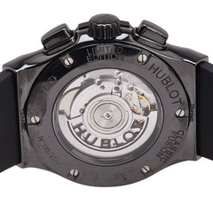 ウブロ × ベルルッティ BERLUTI クラシックフュージョン スクリット 腕時計 521.CM.0500.VR.BER17 自動巻き ブラック文字盤 セラミック ラバー メンズ HUBLOT 【中古】