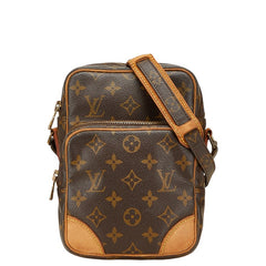 ルイ ヴィトン モノグラム アマゾン 斜め掛け ショルダーバッグ M45236 ブラウン PVC レザー レディース LOUIS VUITTON 【中古】