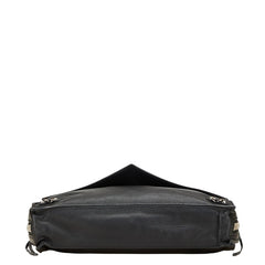 バレンシアガ ペーパー ジップ アラウンド クラッチバッグ ブラック レザー レディース BALENCIAGA 【中古】