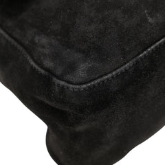 フェンディ マンマバケット ワンショルダーバッグ ハンドバッグ 26325 ブラック ブラウン スウェード レザー レディース FENDI 【中古】