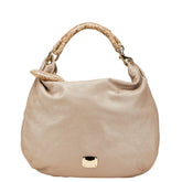 ジミーチュウ スカイ ワンショルダーバッグ ハンドバッグ ピンクベージュ レザー レディース JIMMY CHOO 【中古】