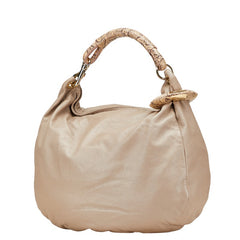 ジミーチュウ スカイ ワンショルダーバッグ ハンドバッグ ピンクベージュ レザー レディース JIMMY CHOO 【中古】