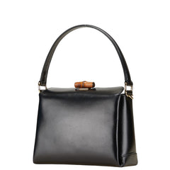 グッチ バンブー ハンドバッグ ショルダーバッグ 2WAY 000 406 0175 ブラック レザー レディース GUCCI 【中古】