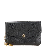 ルイ ヴィトン モノグラム アンプラント ポシェット クレ コインケース M60633 ブラック レザー レディース LOUIS VUITTON 【中古】