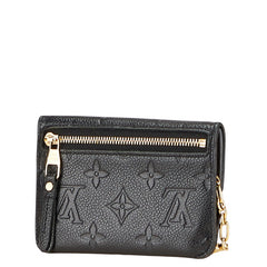 ルイ ヴィトン モノグラム アンプラント ポシェット クレ コインケース M60633 ブラック レザー レディース LOUIS VUITTON 【中古】