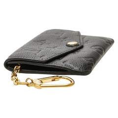 ルイ ヴィトン モノグラム アンプラント ポシェット クレ コインケース M60633 ブラック レザー レディース LOUIS VUITTON 【中古】