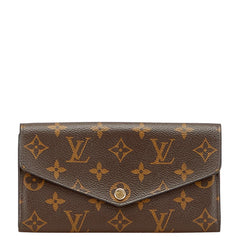 ルイ ヴィトン モノグラム ポルトフォイユ サラ 長財布 M62235 ローズ バレリーヌ ブラウン PVC レディース LOUIS VUITTON 【中古】