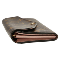 ルイ ヴィトン モノグラム ポルトフォイユ サラ 長財布 M62235 ローズ バレリーヌ ブラウン PVC レディース LOUIS VUITTON 【中古】